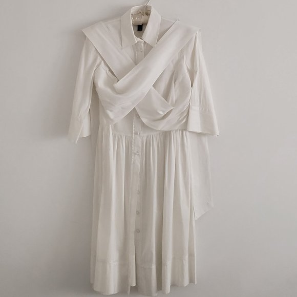 WINTER WHITE Designer DRESS **HOST 🤍🤍 PICK** BY ROBERT RODRIGUEZ - Picture 4 of 15